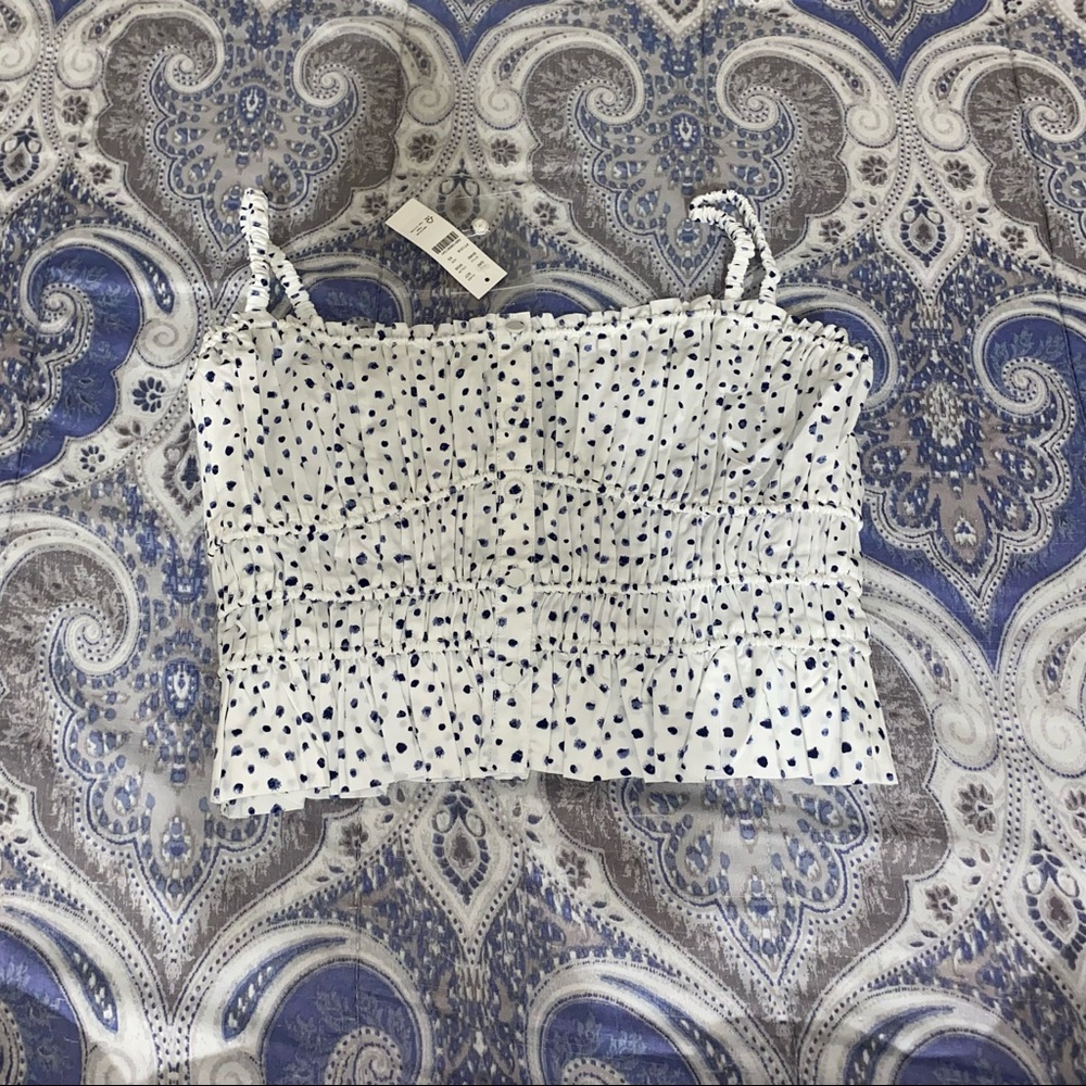 J. Crew Cinched-Waist cotton poplin tank top